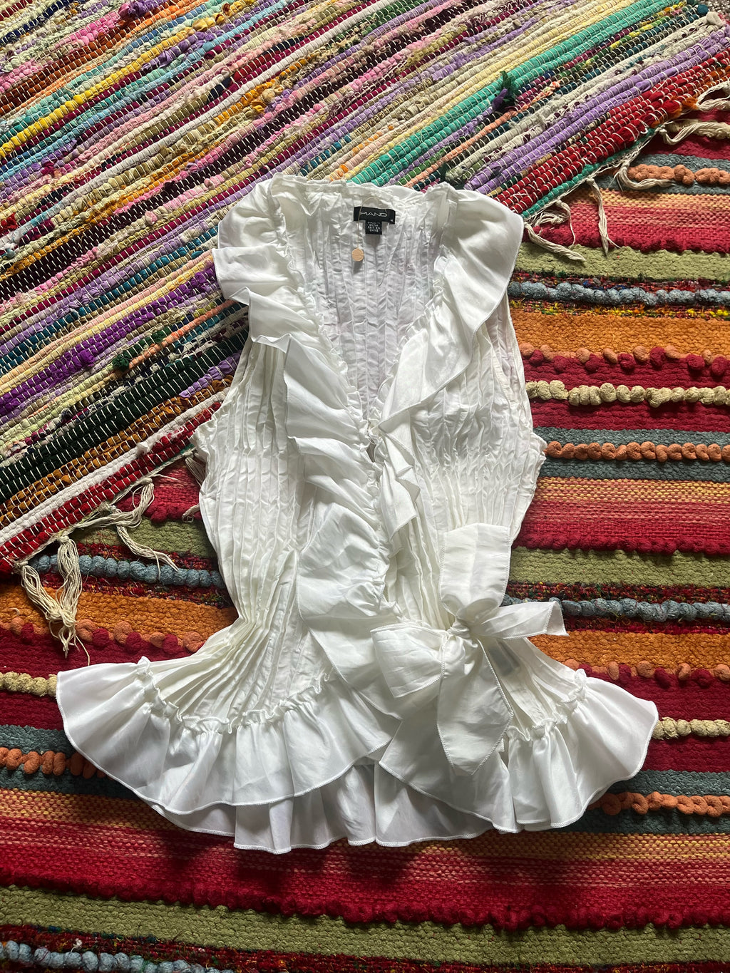 Y2K ruffled top
