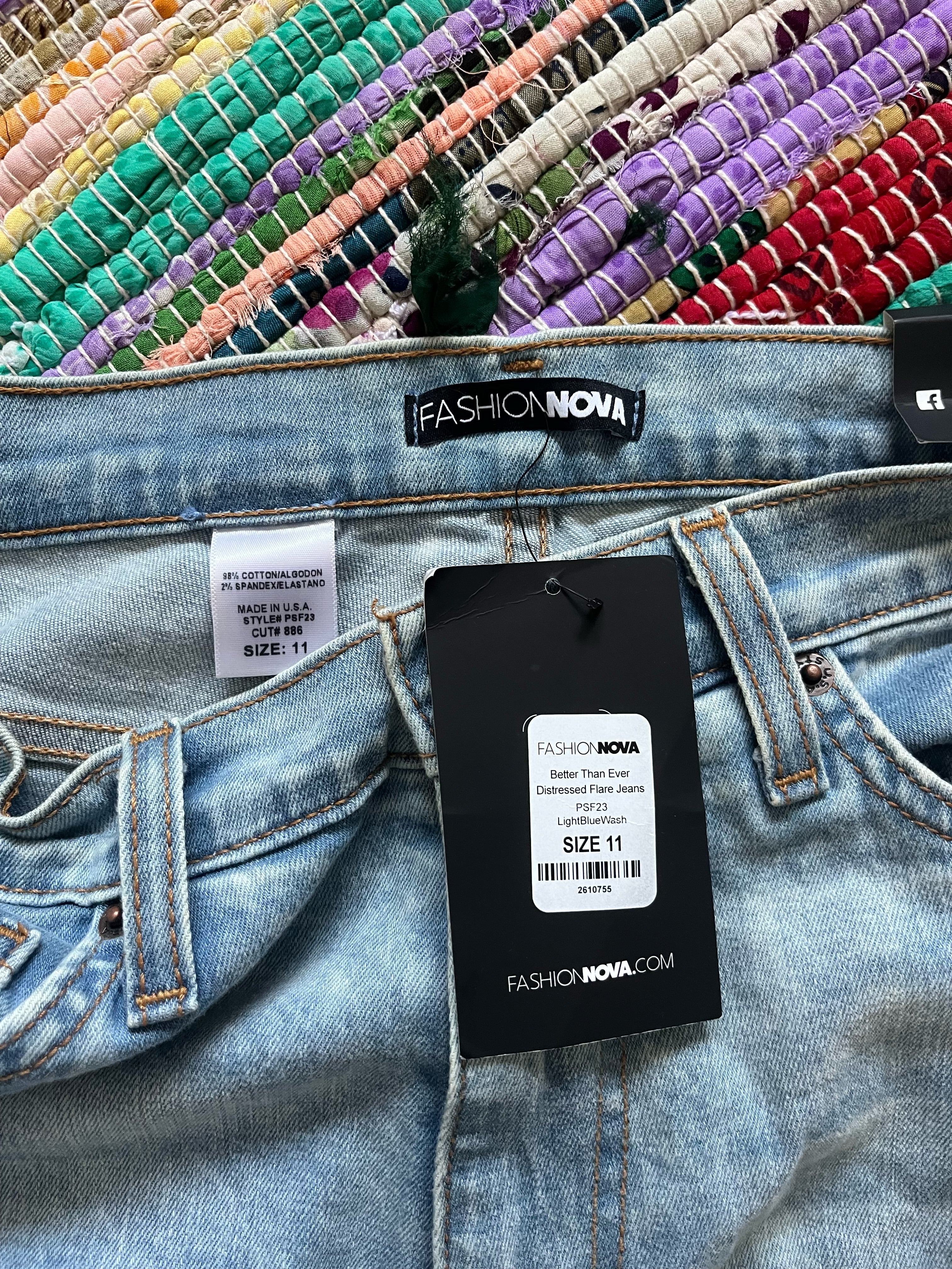 Bell bottom jeans