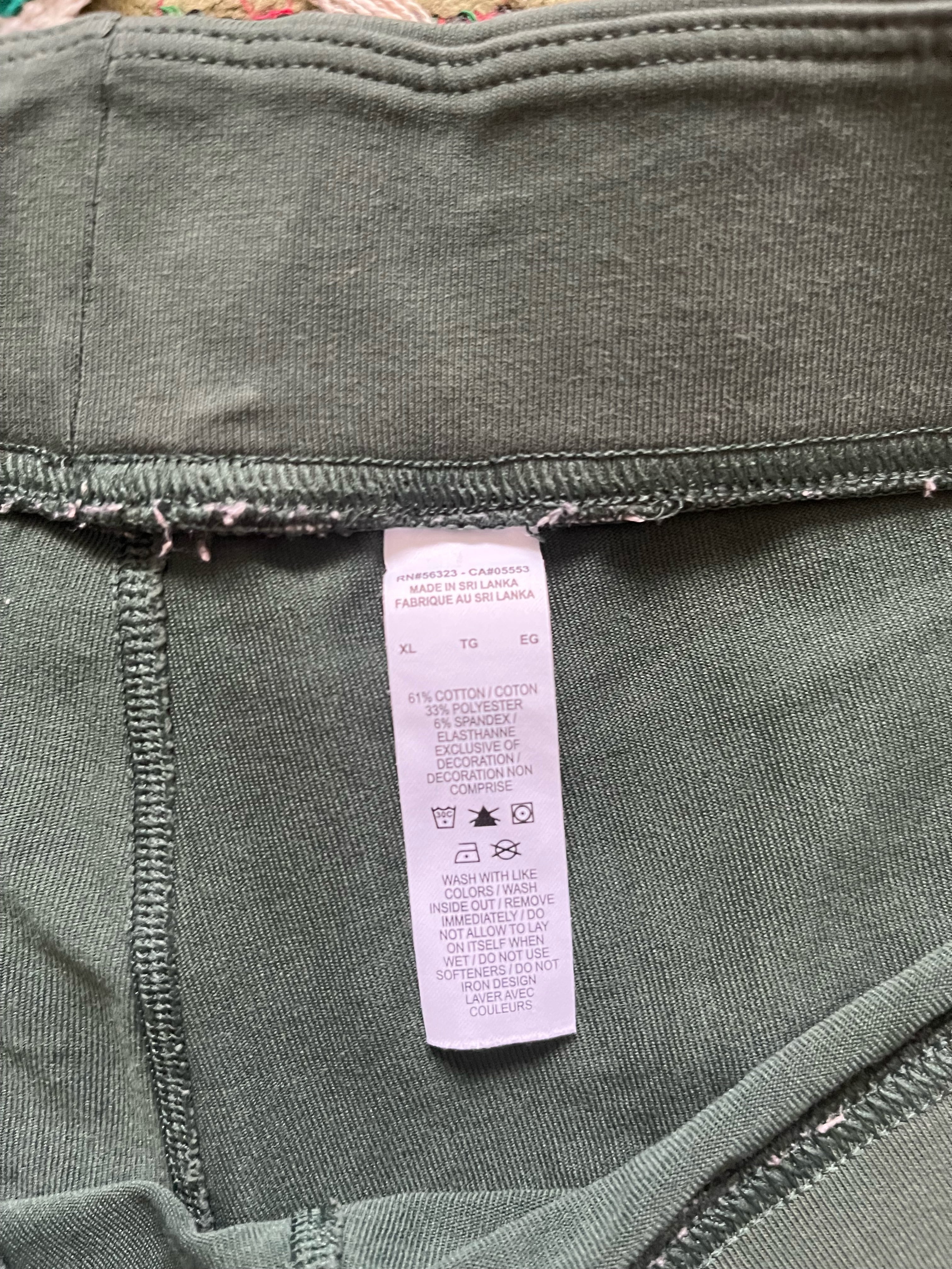 Green Nike biker shorts