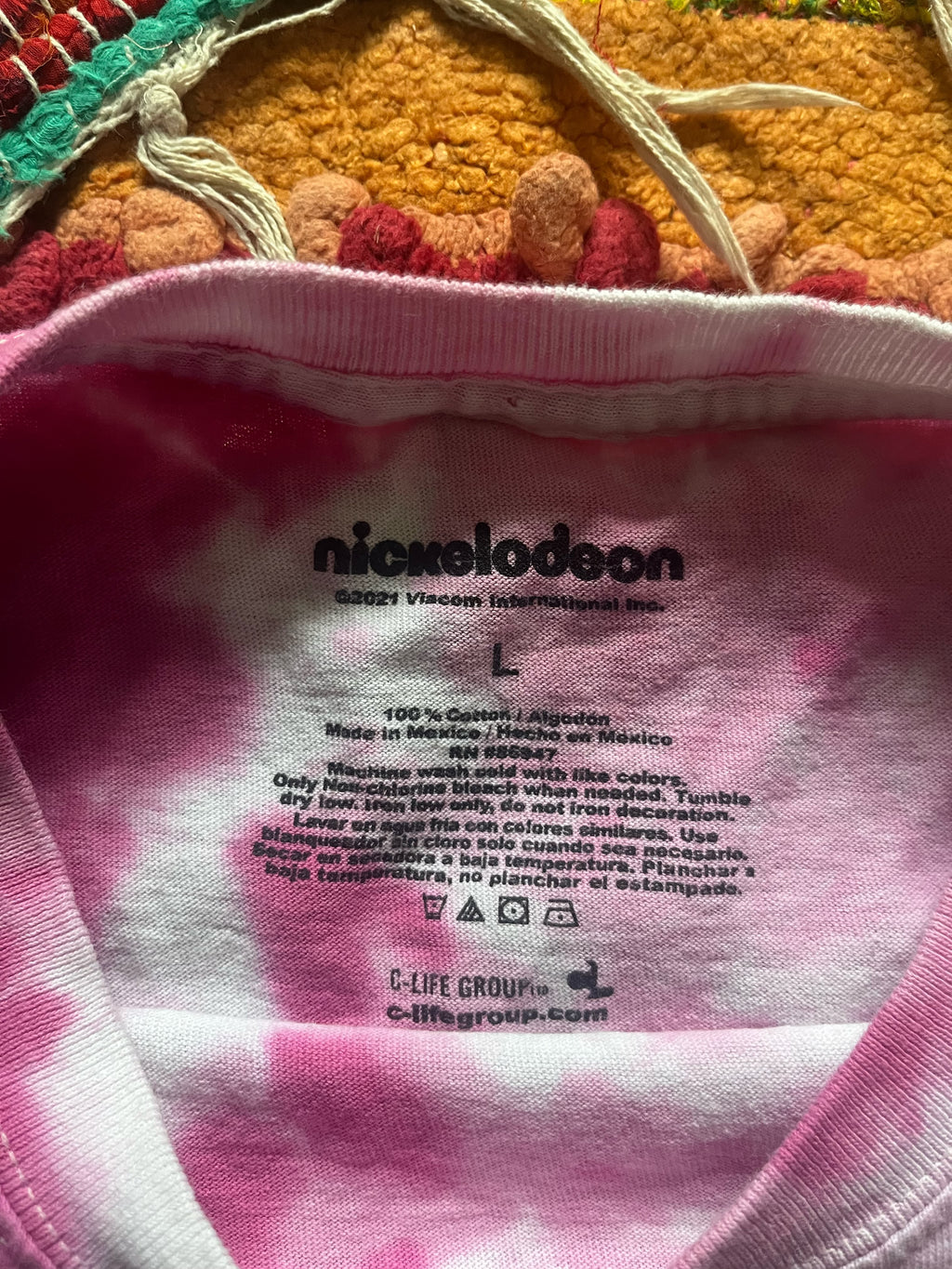 Tie-dye Rugrats crop top