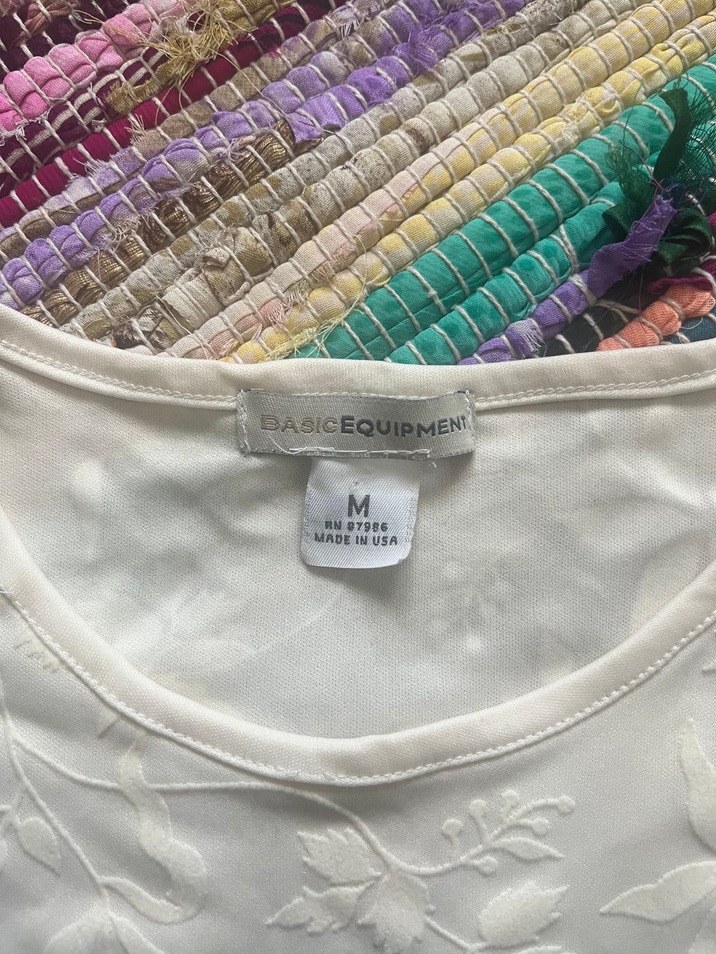 Multi textured T-shirt