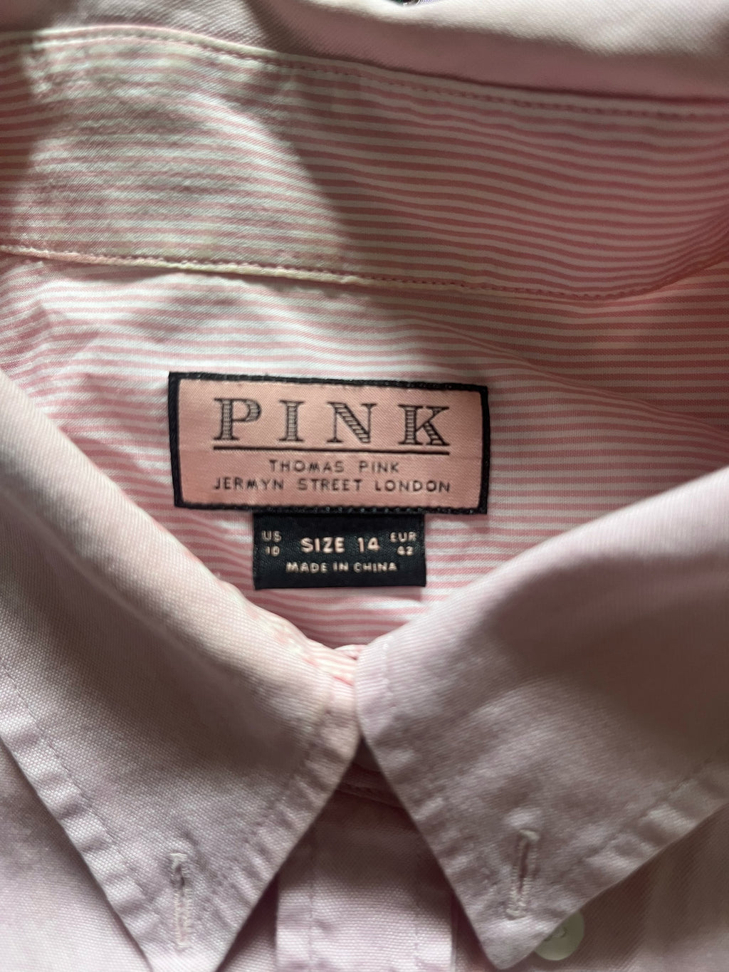 Pink button up