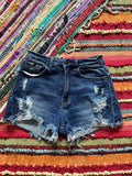Distressed shorts