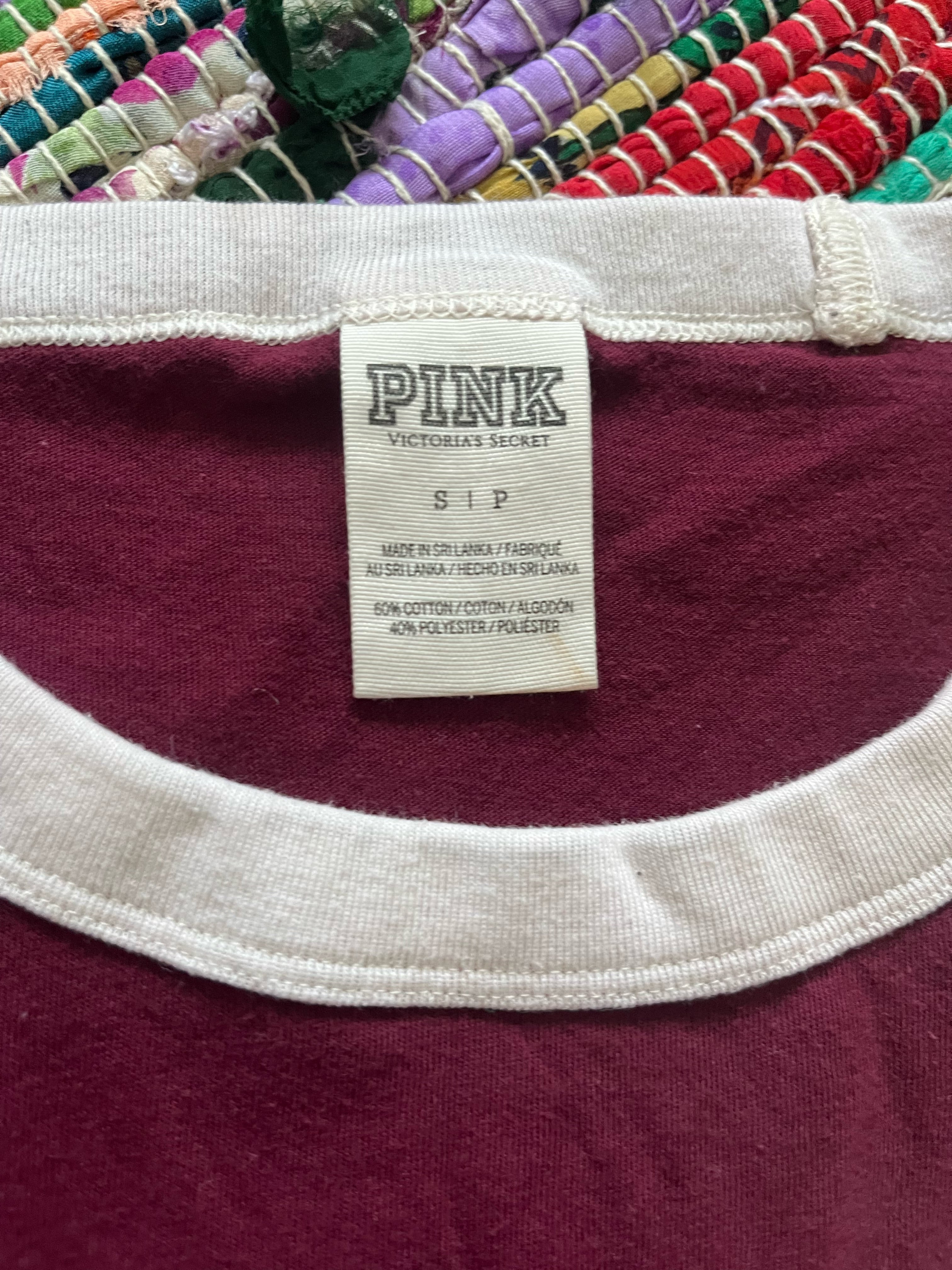 Pink maroon T-shirt