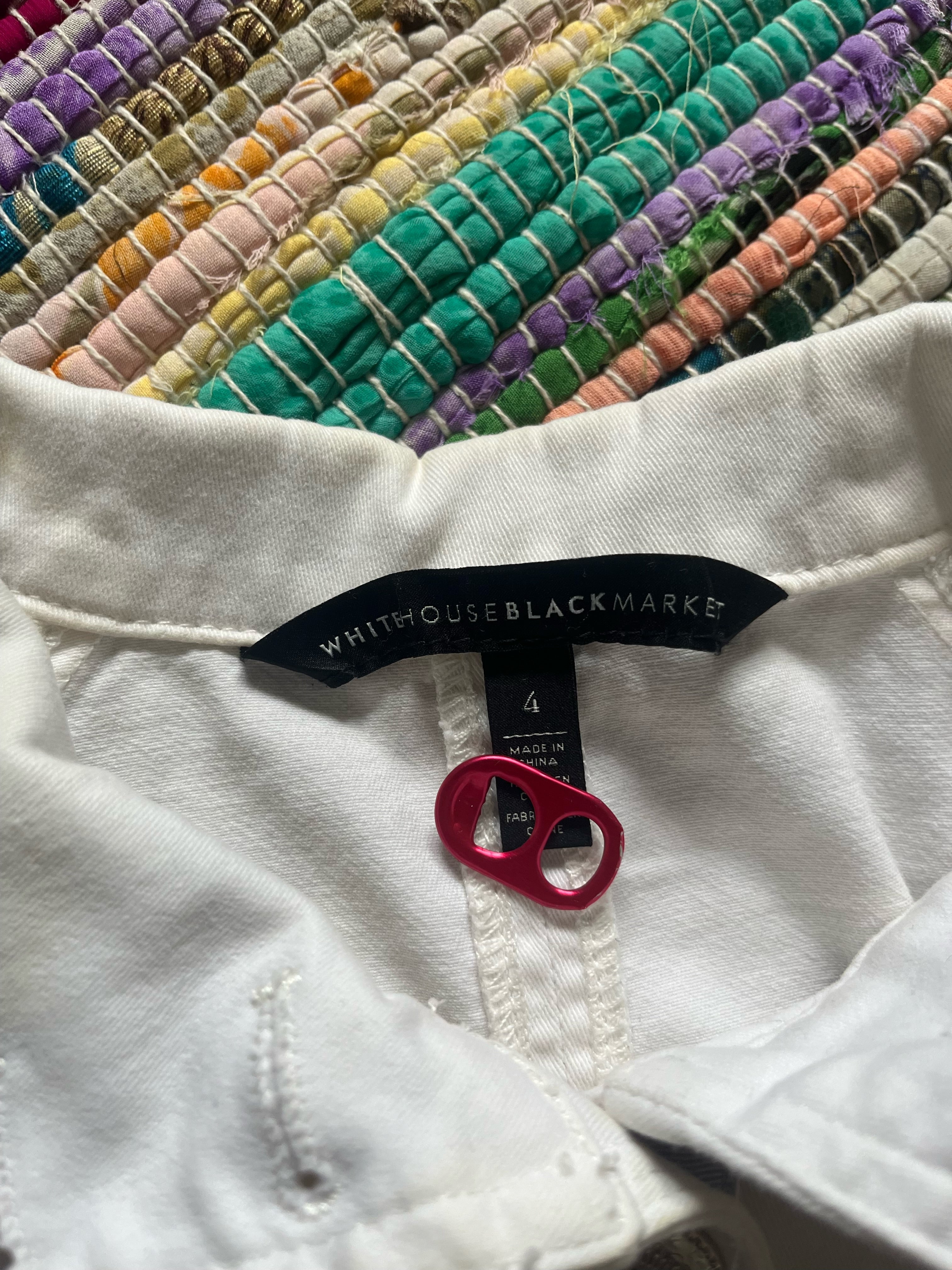 White jean jacket