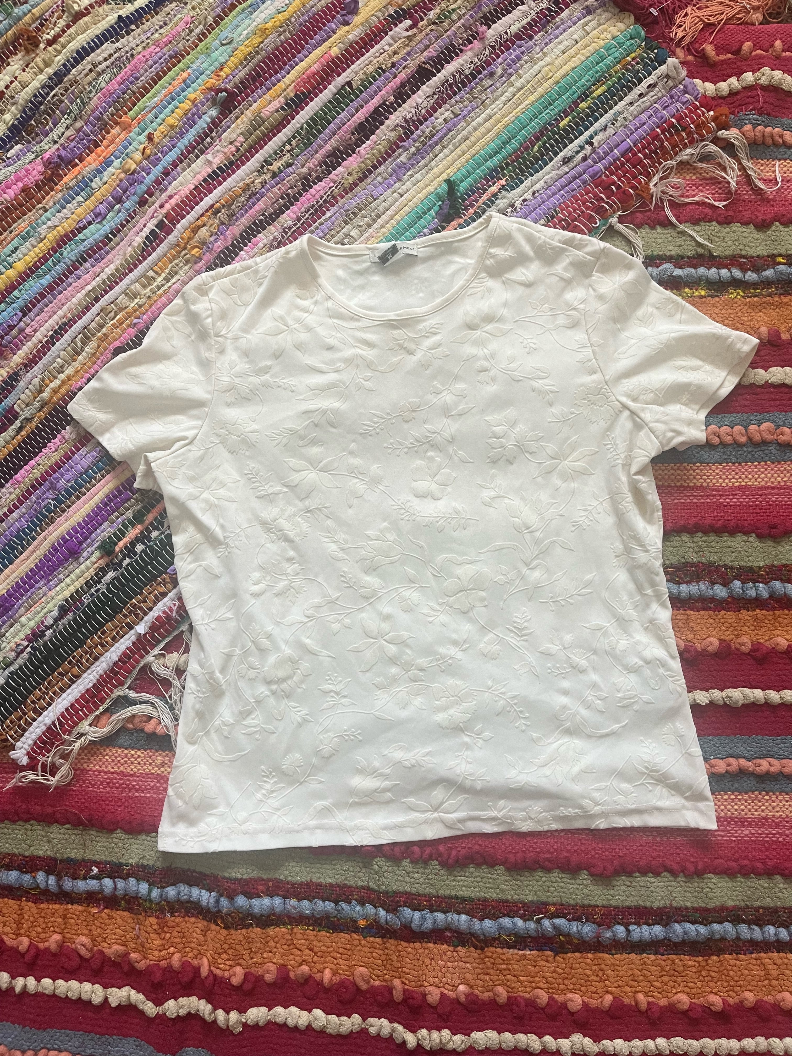 Multi textured T-shirt