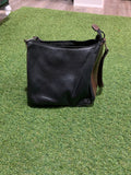 Navy Blue & Brown Shoulder Bag